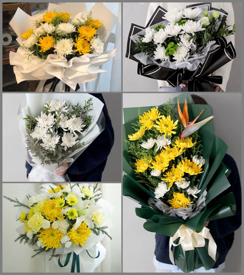 贵州遵义赤水市天台镇星光村白事花束代送